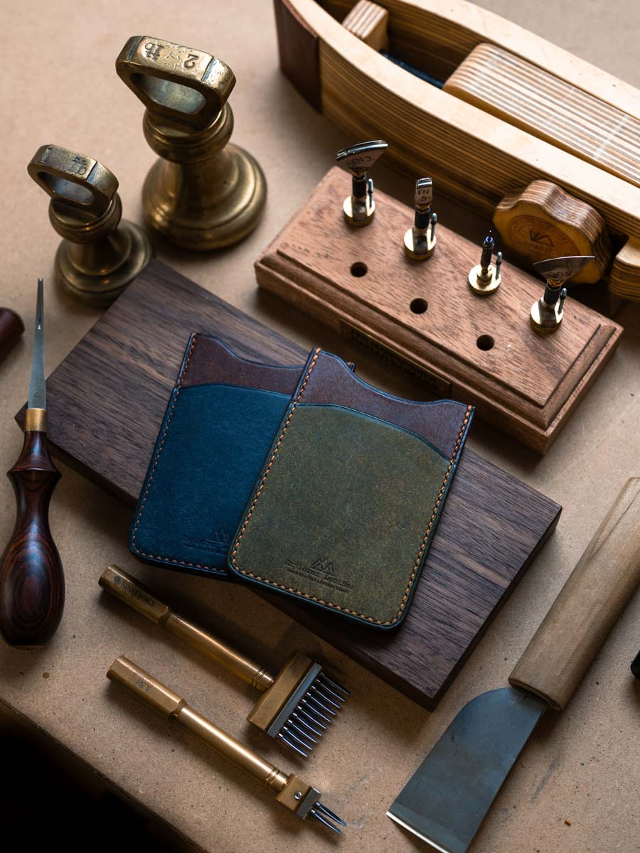 Three pocket card holders in assorted colours