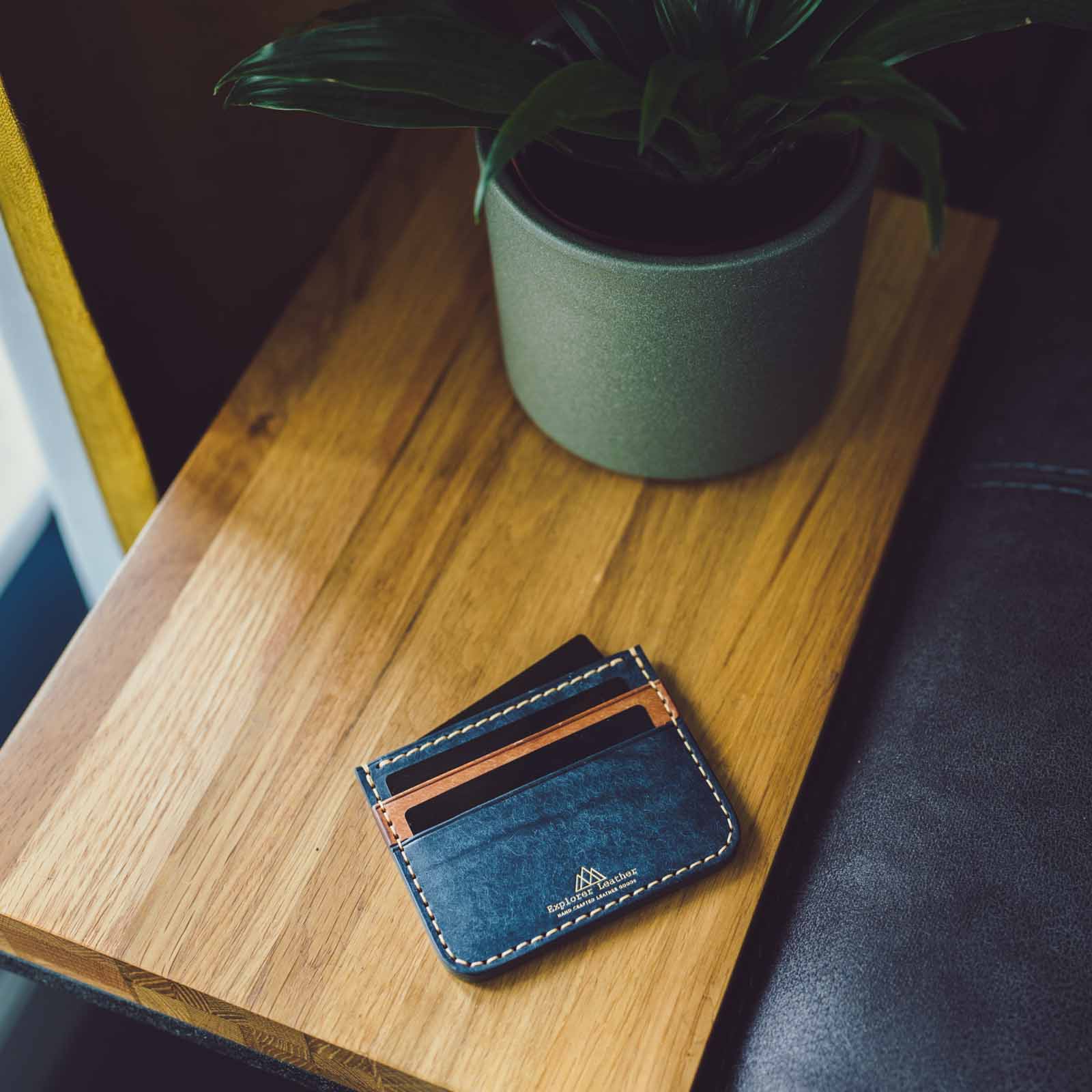 5 pocket card holder on table