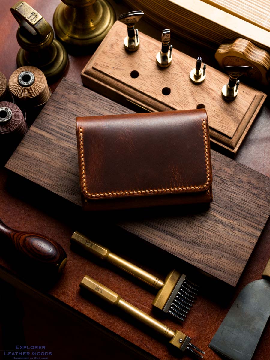 Explorer Leather handmade double gusset leather purse